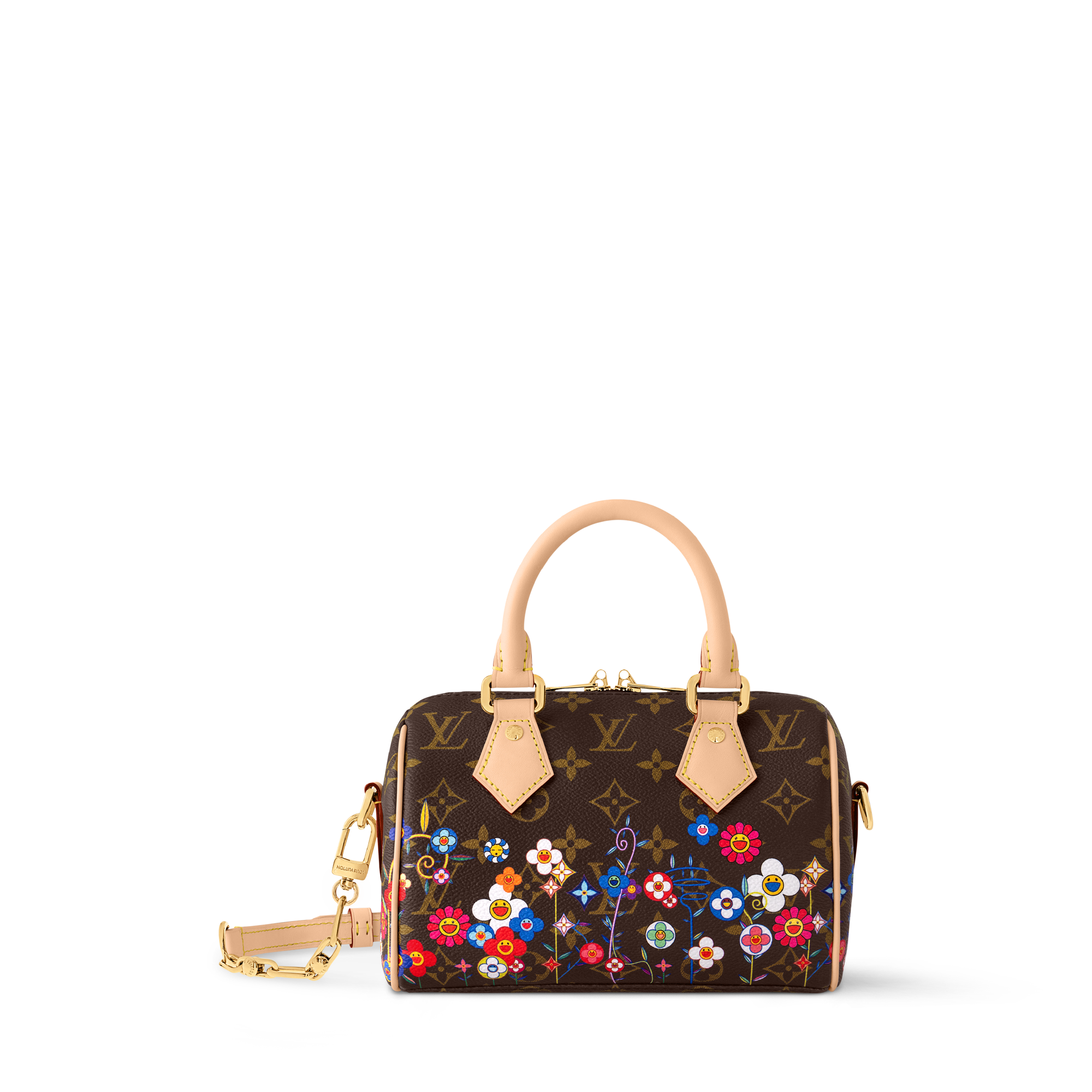 LV x TM Carré 70 cm com Monogram e Personagens em Estilo Superflat